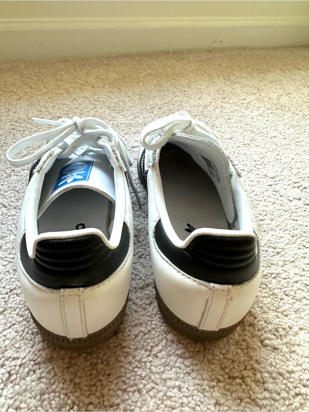 adidas Samba OG J Cloud White Core Black - Picture 7 of 13